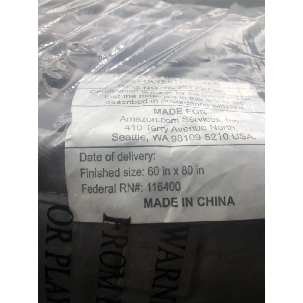 Basics All-Season Cotton Weighted Blanket Dark Grey 12 Lbs 60x80 1721S